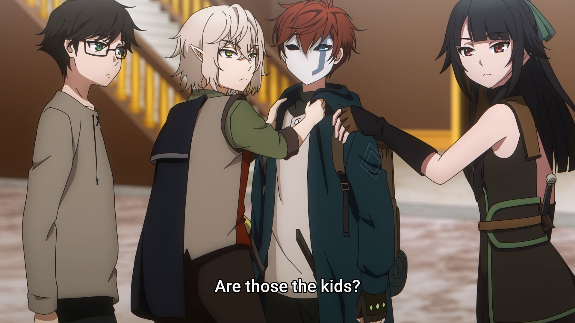 Arthur and Jasmine with Elijah and Lucas in The Beginning After the End episode 12 (Image via Studio A-CAT)